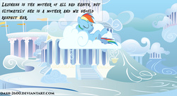 Size: 6000x3264 | Tagged: safe, artist:dash2600, rainbow dash, pony, g4, cloud, eyes closed, female, lying down, mare, on a cloud, on back, solo