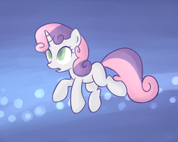 Size: 1000x800 | Tagged: safe, artist:xwreathofroses, sweetie belle, for whom the sweetie belle toils, g4, female, open mouth, solo