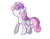 Size: 900x700 | Tagged: safe, artist:xwreathofroses, sweetie belle, g4, cutie mark, eyes closed, female, simple background, solo, transparent background