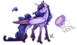 Size: 1280x747 | Tagged: safe, artist:wordswhisperer, oc, oc only, oc:andromeda, alicorn, pony, alicorn oc, solo