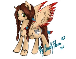 Size: 604x470 | Tagged: safe, artist:candy_flora, oc, oc only, pegasus, pony, solo
