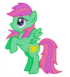 Size: 276x304 | Tagged: safe, banana bliss, pegasus, pony, g4, female, mare, simple background, solo, white background