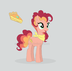 Size: 815x800 | Tagged: safe, artist:shadobabe, oc, oc only, oc:quartz quiche, offspring, parent:cheese sandwich, parent:pinkie pie, parents:cheesepie, solo