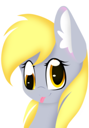 Size: 700x1000 | Tagged: safe, artist:luna756, derpy hooves, pegasus, pony, g4, :p, female, mare, solo, tongue out