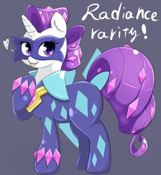 Size: 1024x1113 | Tagged: safe, artist:braffy, radiance, rarity, g4, female, power ponies, solo