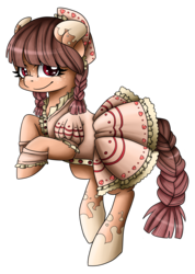 Size: 2480x3476 | Tagged: safe, artist:sk-ree, oc, oc only, oc:strawberry shortcake, clothes, dress, high res, solo