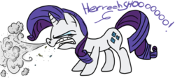 Size: 9773x4493 | Tagged: safe, artist:rainysunshine, rarity, g4, absurd resolution, ass up, color, female, mucus, simple background, sneeze cloud, sneezing, spray, transparent background