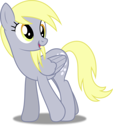 Size: 3618x4000 | Tagged: safe, artist:dashiesparkle, artist:hawk9mm, derpy hooves, pegasus, pony, g4, slice of life (episode), .svg available, female, high res, mare, open mouth, simple background, solo, transparent background, vector, walking