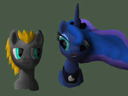 Size: 1024x768 | Tagged: safe, artist:platinumdrop, princess luna, oc, oc:platinumdrop, g4, bust, simple background