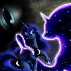 Size: 1600x1600 | Tagged: safe, artist:winternachts, nightmare moon, princess luna, tantabus, g4, dream, fear, nightmare