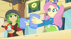 Size: 1342x744 | Tagged: safe, screencap, fluttershy, sandalwood, equestria girls, g4