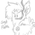 Size: 726x726 | Tagged: safe, artist:tjpones, oc, oc only, oc:sergeant puffs, angry, cigar, fluffy, monochrome, smoking, solo