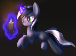 Size: 1280x941 | Tagged: safe, artist:moon petals, oc, oc only, oc:incendia, pony, unicorn, candle, candlelight, female, horn, mare, solo