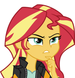 Size: 6680x6928 | Tagged: safe, artist:luckreza8, sunset shimmer, equestria girls, g4, my little pony equestria girls: friendship games, .svg available, absurd resolution, clothes, female, leather jacket, simple background, solo, transparent background, vector