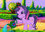 Size: 415x295 | Tagged: safe, edit, edited screencap, screencap, twilight sparkle, earth pony, pony, g3, g4, the princess promenade, cute, earth pony twilight, female, friendship and flowers, g4 to g3, generation leap, mare, recolor, solo, twiabetes, watering can