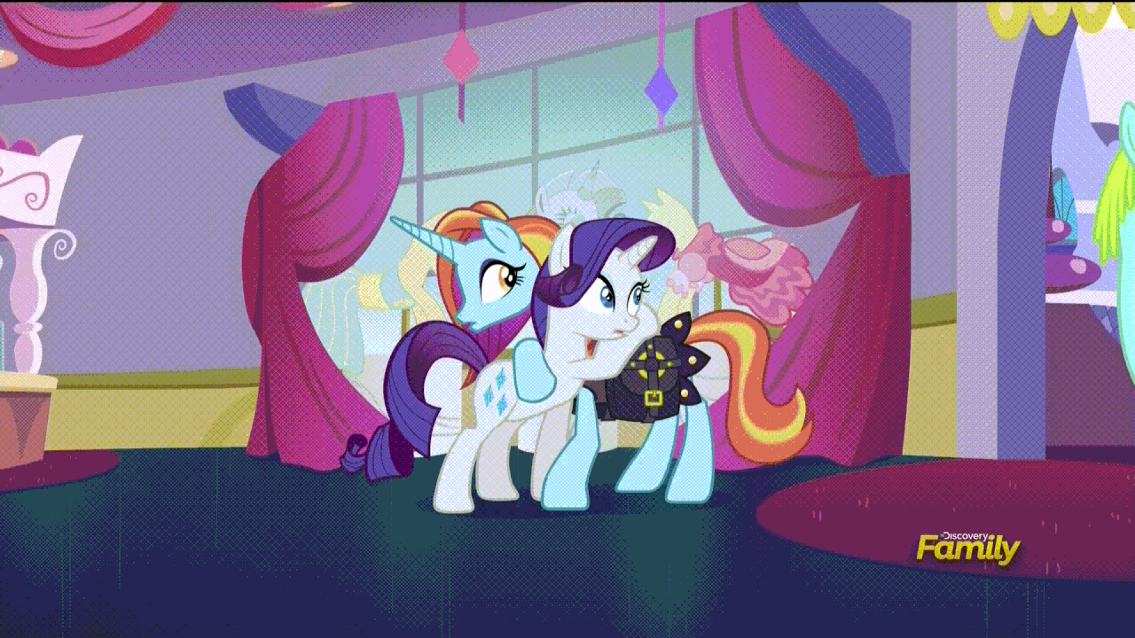 978141 safe, screencap, rarity, sassy saddles, whoa nelly, pony