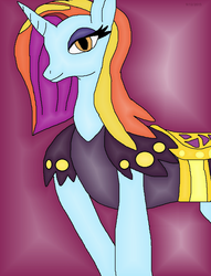 Size: 784x1024 | Tagged: safe, artist:mojo1985, sassy saddles, canterlot boutique, g4, female, solo, that was fast
