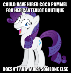 Size: 600x623 | Tagged: safe, artist:tomfraggle, rarity, canterlot boutique, g4, derp, female, meme, op is a duck, solo