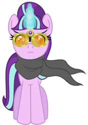 Size: 2668x3778 | Tagged: safe, artist:mysterymelt, starlight glimmer, g4, the cutie map, female, goggles, high res, outfit, s5 starlight, simple background, solo, transparent background, vector
