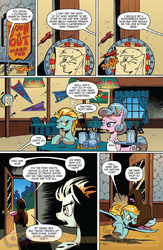 Size: 900x1384 | Tagged: safe, artist:andy price, idw, lightning dust, midge, radiant hope, rainbow dash, g4, siege of the crystal empire, spoiler:comic, spoiler:comic34, dart board, dartboard of hate, idw advertisement, preview