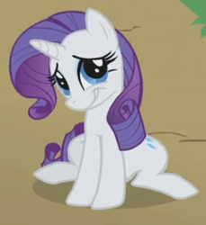 Size: 419x457 | Tagged: safe, screencap, rarity, pony, g4, swarm of the century, cropped, female, sitting, solo