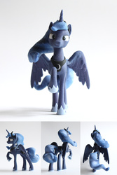 Size: 2000x3000 | Tagged: safe, artist:uncommented, princess luna, g4, 3d print, high res, irl, photo, sculpture, solo, traditional art
