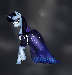 Size: 872x916 | Tagged: safe, artist:rozzy3, moonlight raven, pony, unicorn, canterlot boutique, g4, clothes, dress, female, goth pony, mare, solo