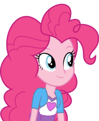 Size: 5910x7193 | Tagged: safe, artist:luckreza8, pinkie pie, equestria girls, g4, my little pony equestria girls: friendship games, .svg available, absurd resolution, canterlot high, clothes, cute, female, inkscape, long hair, simple background, smiling, solo, transparent background, vector, wondercolts