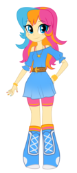 Size: 1152x2566 | Tagged: safe, artist:lolopan, oc, oc only, oc:golden gates, equestria girls, g4, babscon, babscon mascots, boots, equestria girls-ified, reference, shoes, simple background, solo, transparent background