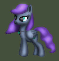 Size: 572x588 | Tagged: safe, artist:platinumdrop, oc, oc only, oc:emerald bolt, pegasus, pony, female, gimp, mare, solo