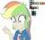 Size: 1239x1080 | Tagged: safe, artist:knadire, artist:knadow-the-hechidna, applejack, rainbow dash, equestria girls, g4, combined, female, fusion, hand, palette, shocked, solo, surprised