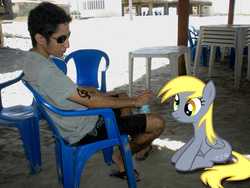 Size: 1032x774 | Tagged: safe, edit, derpy hooves, human, g4, brony, glasses, irl, irl human, photo