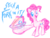 Size: 800x600 | Tagged: safe, artist:mj-mysteriousjeff, pinkie pie, g4, cake, female, fork, solo