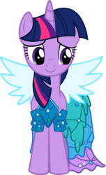 Size: 4246x7000 | Tagged: safe, artist:slb94, twilight sparkle, alicorn, pony, canterlot boutique, g4, absurd resolution, clothes, dress, female, mare, princess dress, simple background, solo, transparent background, twilight sparkle (alicorn), vector