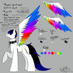 Size: 1280x1280 | Tagged: safe, artist:spirit-beat, oc, oc only, oc:spirit beat, pegasus, pony, reference sheet, spread wings