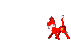Size: 1920x1080 | Tagged: safe, artist:nimble-bolt, oc, oc only, oc:two-tailed derpy, earth pony, fox, fox pony, hybrid, original species, pony, animated, barely pony related, jumping