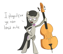 Size: 2350x2008 | Tagged: safe, artist:gapaot, octavia melody, g4, accent, bowtie, british, cello, chav, cockney, female, high res, looking at you, musical instrument, octchavia, solo, u wot m8