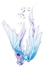 Size: 2480x3508 | Tagged: safe, artist:dormin-dim, lugia, falling, high res, pokémon, ponified, simple background, solo, transparent background