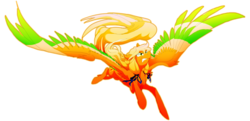 Size: 3500x1700 | Tagged: safe, artist:dormin-dim, ho-oh, pokémon, ponified, simple background, solo, spread wings, transparent background