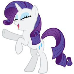 Size: 4500x4500 | Tagged: safe, artist:ohitison, rarity, pony, unicorn, g4, sleepless in ponyville, absurd resolution, bipedal, eyes closed, female, open mouth, raised hoof, simple background, solo, standing on two hooves, transparent background, vector