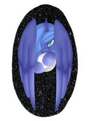 Size: 2800x3800 | Tagged: safe, artist:tobyqu33n123, princess luna, g4, female, high res, mare in the moon, moon, s1 luna, solo, tangible heavenly object