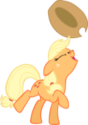 Size: 2128x3000 | Tagged: safe, artist:stormsclouds, applejack, g4, .svg available, eyes closed, female, hat, simple background, solo, transparent background, vector