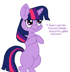 Size: 277x287 | Tagged: safe, artist:lockheart, twilight sparkle, pony, g4, bipedal, cute, female, filly, flockmod, looking up, simple background, solo, white background