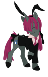 Size: 2500x4000 | Tagged: safe, artist:dormin-dim, pony, bunny ears, inu x boku ss, natsume zange, ponified, solo