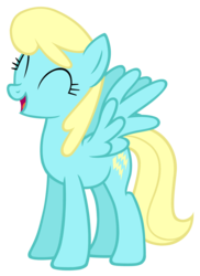 Size: 3200x4400 | Tagged: safe, artist:the-bitterman, sassaflash, pegasus, pony, g4, ^^, background pony, eyes closed, female, happy, mare, open mouth, simple background, smiling, solo, spread wings, transparent background, vector