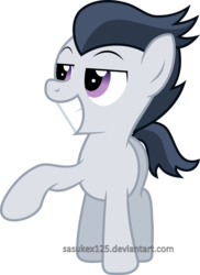 Size: 1389x1908 | Tagged: safe, artist:sasukex125, rumble, pegasus, g4, colt, foal, grin, male, simple background, smug, solo, transparent background, vector