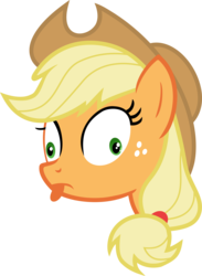Size: 3035x4135 | Tagged: safe, artist:ragerer, applejack, earth pony, pony, g4, :p, female, silly, silly pony, simple background, solo, tongue out, transparent background, vector