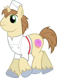 Size: 3000x4068 | Tagged: safe, artist:robin-chan33, donut joe, pony, g4, .svg available, clothes, hat, male, simple background, solo, stallion, transparent background, vector