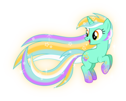 Size: 1600x1277 | Tagged: safe, artist:zekrom-9, lyra heartstrings, pony, unicorn, g4, female, mare, rainbow power, rainbow power-ified, simple background, solo, transparent background