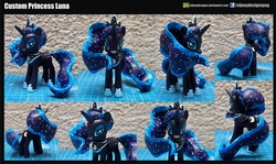 Size: 3726x2220 | Tagged: safe, artist:eljoeydesigns, princess luna, g4, customized toy, female, high res, sculpture, solo, toy